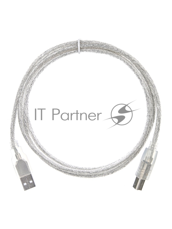Кабель USB2.0 A-->B (1.5м) Telecom прозрачная изоляция <TC6995-1.5M>