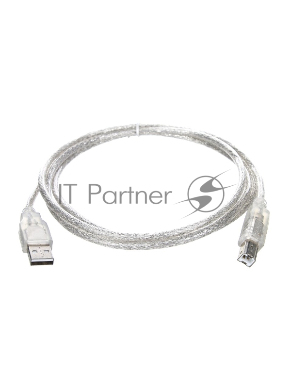 Кабель USB2.0 A-->B (1.5м) Telecom прозрачная изоляция <TC6995-1.5M>