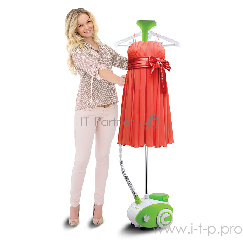 Отпариватель ENDEVER ODYSSEY Q-3 белый/зеленый, Мощность 1800 Вт, Производительность пара 50 г/мин, макс. температура пара 103, объем резервуара 2 л, готовность к работе 60 сек, время непрерывной работы 60 мин, длина шнура 1,7 м, регулировка мощности