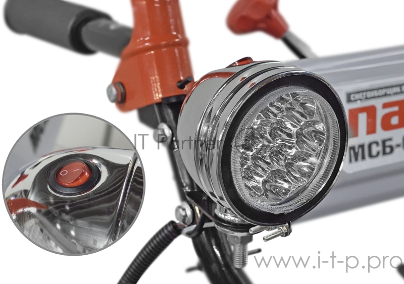 Снегоуборочник бензиновый Парма МСБ-01-761ЭФ 7.0HP, 61x50, 6F/2R, колеса 14, до 15m, фара, э/зап