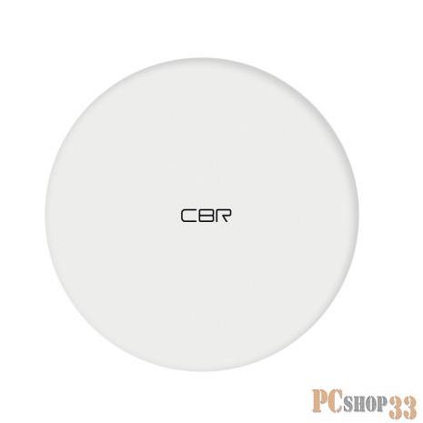 Зарядное устройство беспроводное CBR CWC 155 White, стандарт Qi, выход 9 В/1,1 А, мощность 10 Вт, быстрая зарядка, кабель в комплекте