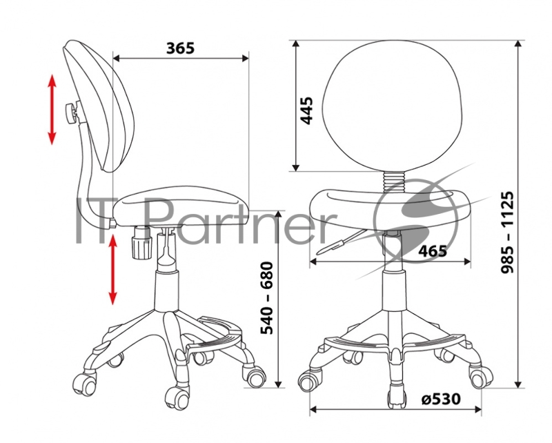 Кресло детское Бюрократ KD-W6-F/AQUA голубой марки сетка (пластик белый)