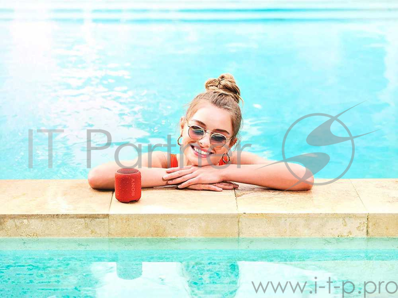 Беспроводная колонка Sony SRS-XB12R, красный