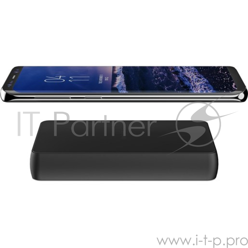 Аккумулятор с функцией беспроводной зарядки Mophie Charge Stream Powerstation Wireless-6K. Емкость аккумулятора 6040 МаЧ. Цвет: черный.