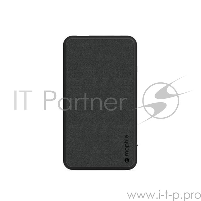 Mophie Powerstation Plus XL Внешний портативный аккумулятор. Емкость аккумулятора 10000 МаЧ. Кабель 2в1 Micro USB и Lightning. Цвет черный.