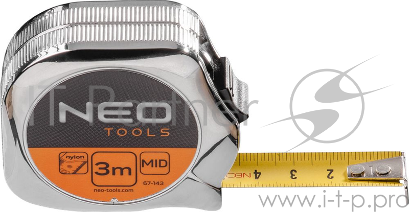 Рулетка NEO 67-145 стальная лента 5мx19мм