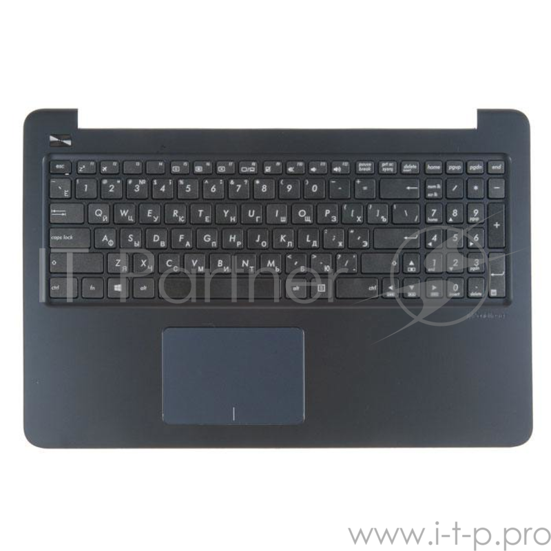 клавиатура для ноутбука Asus E502MA-2B с топкейсом, черный с тачпадом
