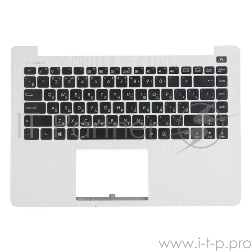 клавиатура для ноутбука Asus X402CA-1B с топкейсом, белый