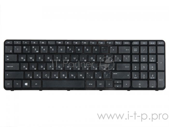 Клавиатура для HP для Pavilion 15, 15-e, 15-n, 250 G3, 255 G3, 256 G3 719853-251 Black, Black frame, гор. Enter OEM