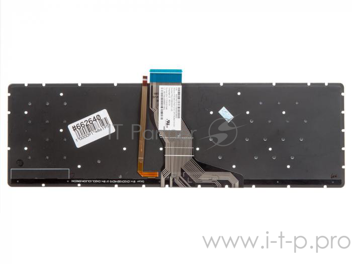 Клавиатура для HP для Pavilion 15-ab, 15-au, Black, No Frame, Backlight, гор. Enter