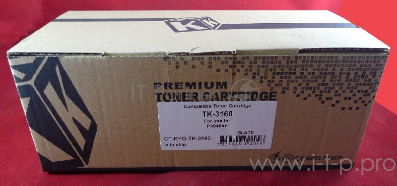 Тонер-картридж для Kyocera-Mita P3045/P3050/P3055/P3060 TK-3160 12.5K (С ЧИПОМ) JPN