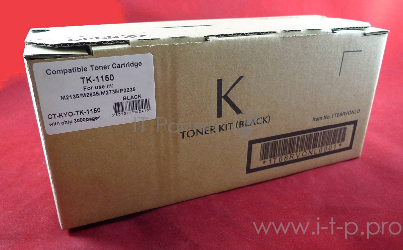 Тонер-картридж для Kyocera-Mita M2135/M2635/M2735/P2235 TK-1150 3K (С ЧИПОМ) JPN