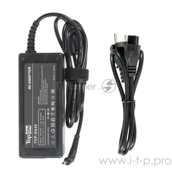 Блок питания для Samsung 12V, 3.33A, 40W, 2.5x0.7mm