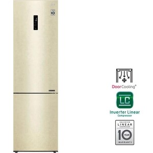 Холодильник LG GA-B509CEDZ бежевый мрамор (двухкамерный)