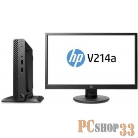 Неттоп HP Bundles 260 G3 DM Intel Core i3 7130U(2.7Ghz)/4096Mb/500Gb/war 1y/DOS + HP V214 20.7 HP Desktop Mini Security Dual VESA Sleeve