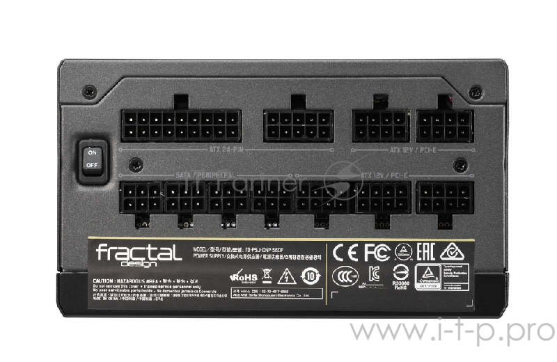 Блок питания Fractal Design ION+ 560W Platinum / ATX 2.4, Active PFC, 80 PLUS Platinum, fully modular, 140mm fan / FD-PSU-IONP-560P-BK