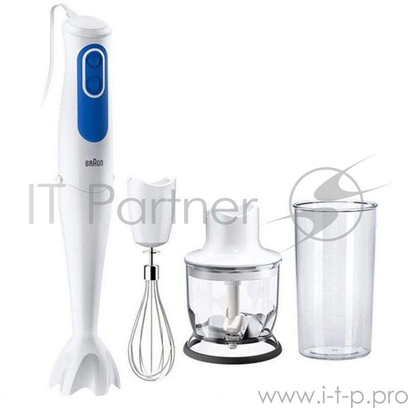 Блендер погружной Braun MQ3025 Omelette 700Вт белый/синий