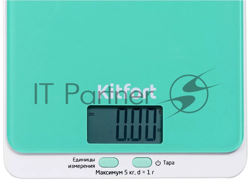 Кухонные весы 803-1-КТ Kitfort, Максимальный вес: 5 кг. зелёные