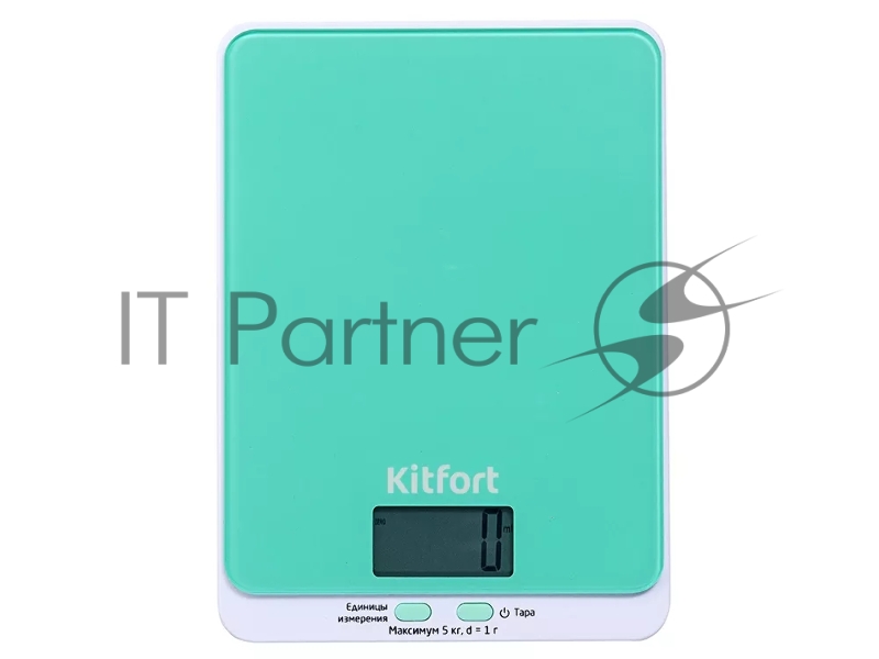 Кухонные весы 803-1-КТ Kitfort, Максимальный вес: 5 кг. зелёные