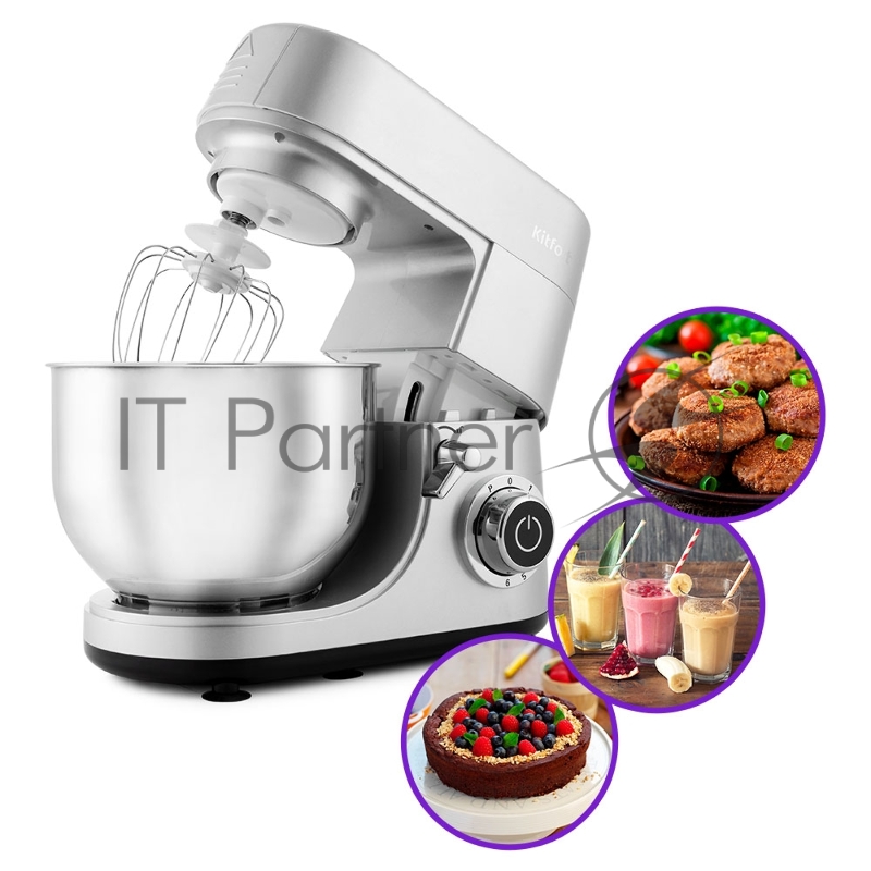 1371-КТ Планетарный миксер «3 в 1» Kitfort.Мощность: 1000 Вт.Количество скоростей: 6.Длина шнура: 1м