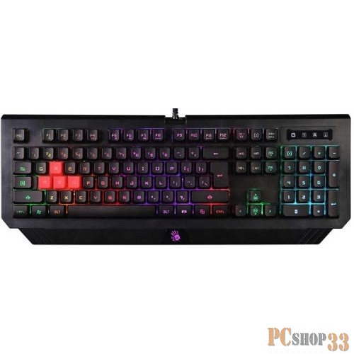 Клавиатура A4 Bloody B125N черный USB Multimedia for gamer LED