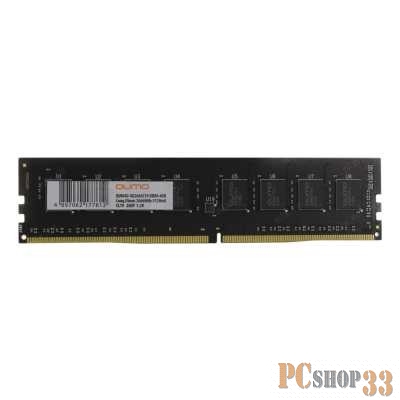 Модуль памяти QUMO DDR4 DIMM 4GB QUM4U-4G2666CC19 PC4-21300, 2666MHz