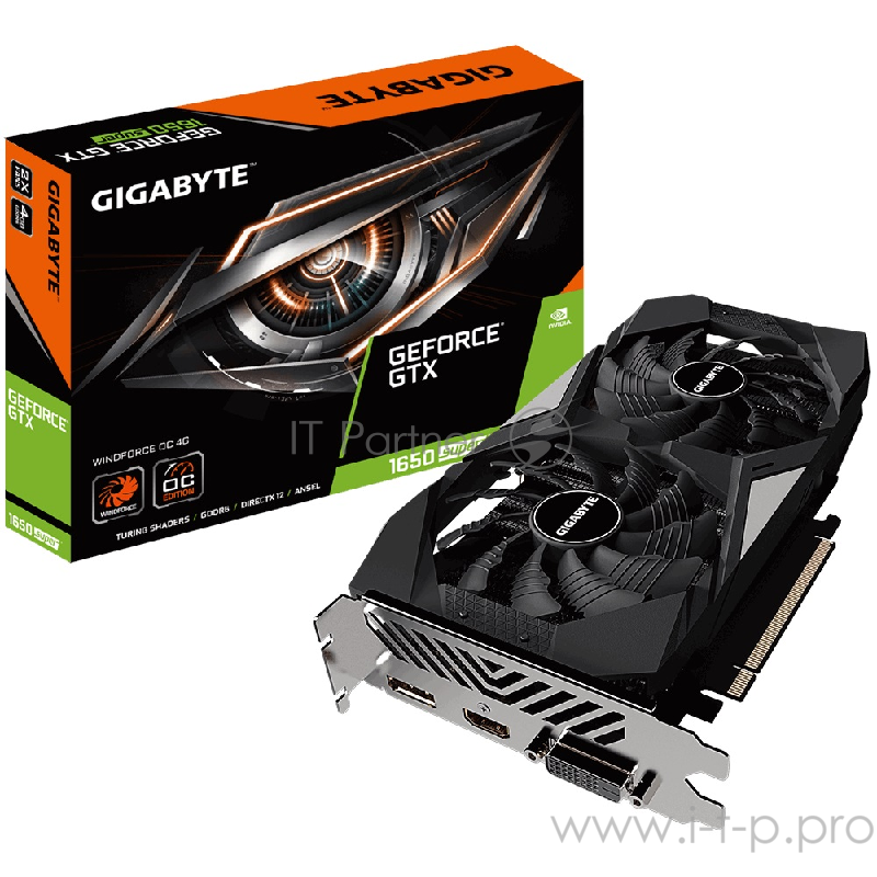 Видеокарта Gigabyte PCI-E GV-N165SWF2OC-4GD nVidia GeForce GTX 1650SUPER 4096Mb 128bit GDDR5 1665/12000 DVIx1/HDMIx1/DPx1/HDCP Ret