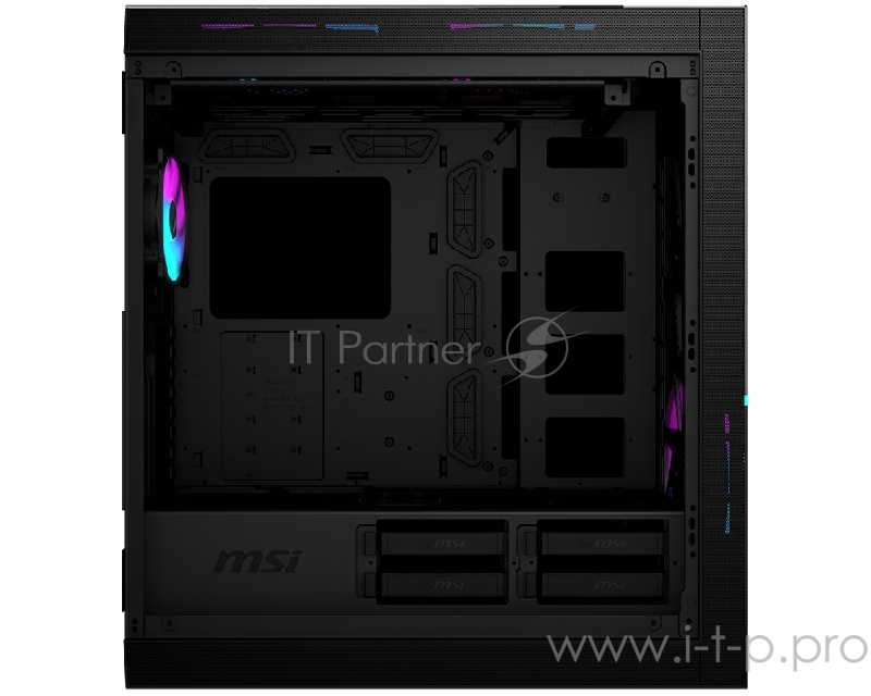 Компьютерный корпус MSI MPG SEKIRA 500X, Global, 1xTypeC, 4xUSB 3.0, 1xARGB Fan, Tempered Glass Window