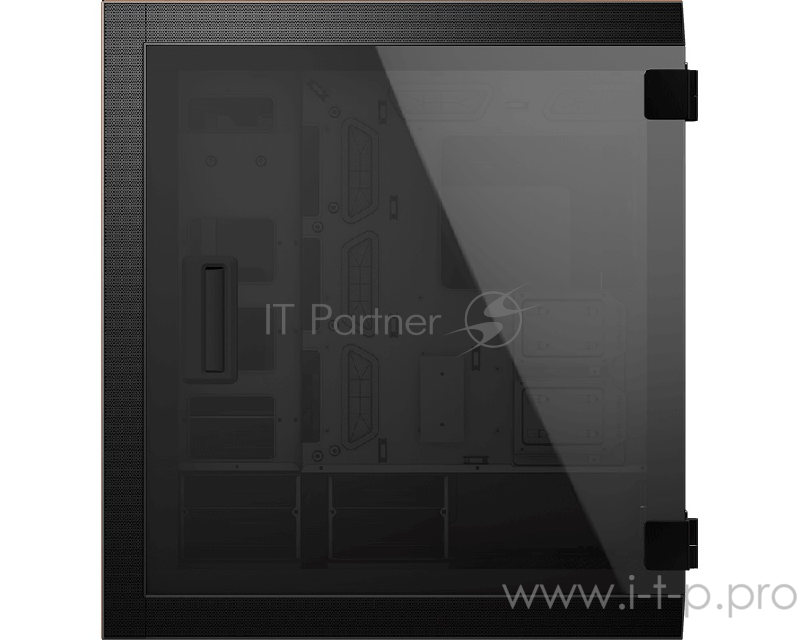 Компьютерный корпус MSI MPG SEKIRA 500G, Global, 1xTypeC, 4xUSB 3.0, 1xBlack Fan, Aluminum with Gold Color, Tempered Glass Window