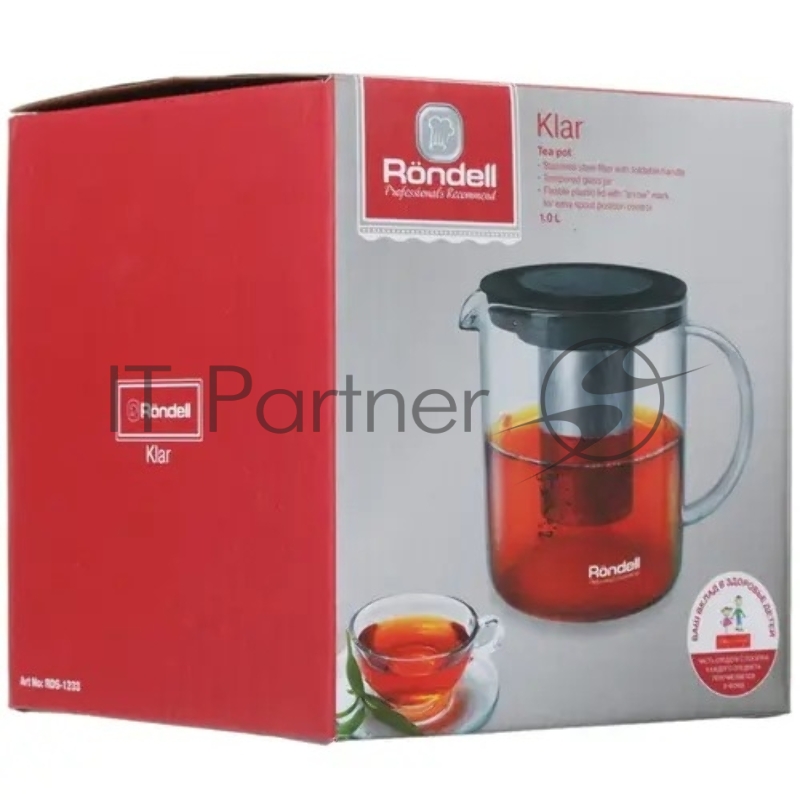 1233-RDS Чайник заварочный 1,0 л Klar Rondell