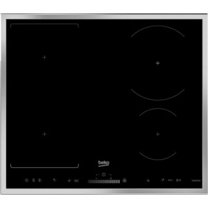 Встраиваемая варочная панель BEKO HII64500FHTX / Индукционная поверхность: 4 зоны нагрева (1 Flex-зона). LED display. Cенсорное управление. Слайдер. Таймер. 19 уровней приготовления. Booster. Блокировка. Индиктор влючения. Автоопр