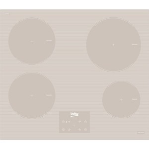 Встраиваемая варочная панель BEKO HII64400ATBG / Индукционная поверхность: 4 зоны нагрева. LED display. Cенсорное управление. Таймер. 9 уровней приготовления. Booster. Индикатор остаточного тепла. Блокировка. Индиктор влючения. А