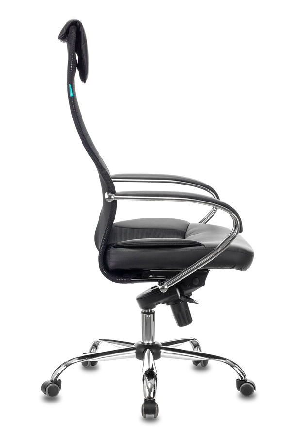 Кресло руководителя Бюрократ CH-609SL/BLACK спинка сетка черный TW-01 TW-11 искусст.кожа/ткань крестовина хром