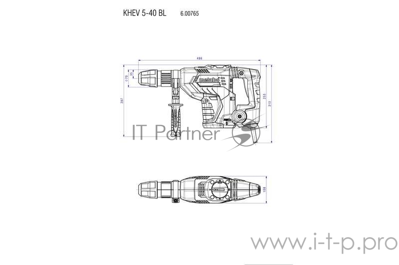 METABO KHEV 5-40 BL Перфоратор SDSmax1150вт,40мм,8.7ЕРТА 600765500
