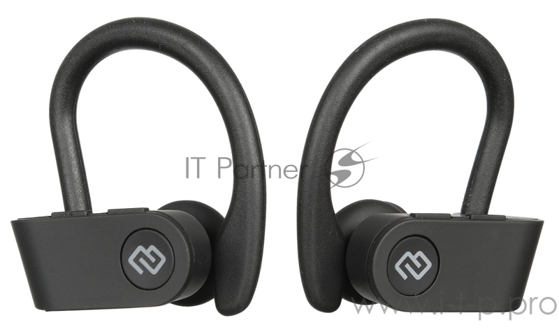 Гарнитура вкладыши Digma TWS-06 черный беспроводные bluetooth (крепление за ухом)