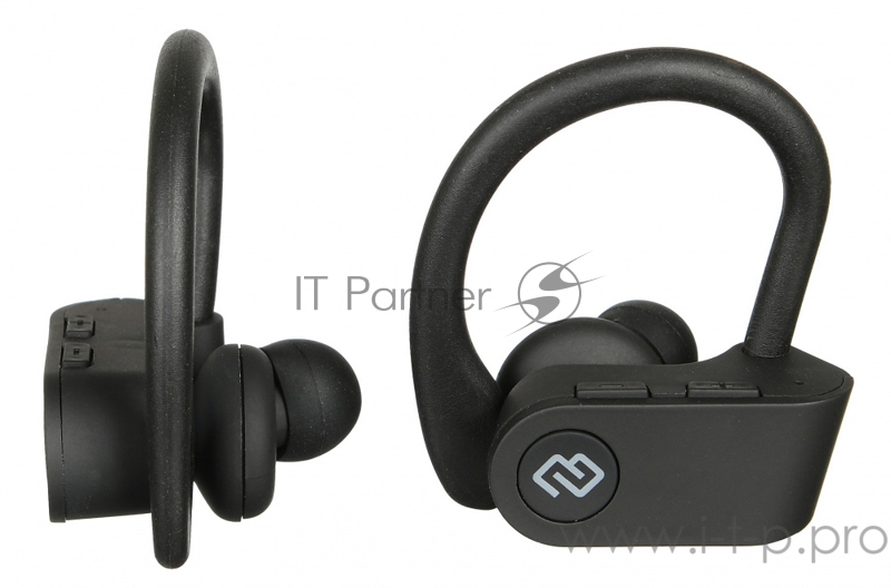 Гарнитура вкладыши Digma TWS-06 черный беспроводные bluetooth (крепление за ухом)