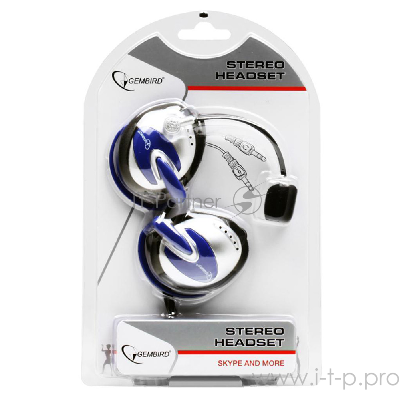 Гарнитура стерео Gembird MHS-201, на заушниках, металлик, регулятор громкости