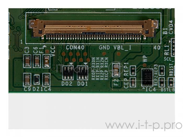 Матрица 10.1 Matte LTN101AT03 301, WXGA HD 1366x768, 40L, cветодиодная (LED), Samsung