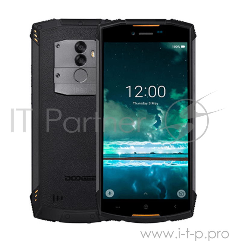Смартфон Doogee Doogee S55 LITE Fire Orange, 5.5 18:9 1440x720, 1.5GHz, 4 Core, 2GB RAM, 16GB, up to 32GB flash, 13Mpix+8Mpix/5Mpix, 2 Sim, 2G, 3G, LTE, BT, Wi-Fi, GPS, Micro-USB, 5500mAh, Android 8.1, 265g, 161.32х77.8х14.15