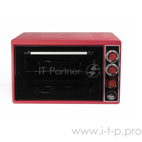 Жарочный шкаф ЧУДО ПЕКАРЬ ЭДБ-0123 (красная, 39 л, терморегулятор, таймер, новый прочный корпус, толстый нержавеющий ТЭН повышенной мощности)