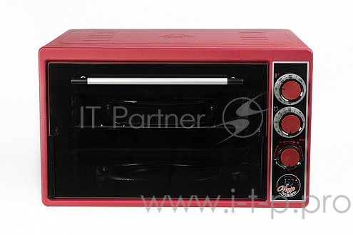 Жарочный шкаф ЧУДО ПЕКАРЬ ЭДБ-0124 (красн, 39 л, терморегулятор, таймер, гриль, новый прочный корпус, толстый нержавеющий ТЭН повышенной мощ)