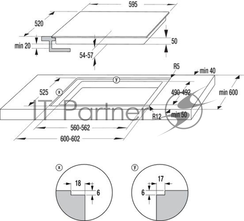 Варочная поверхность Gorenje CT43SC черный