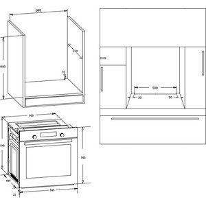 Электрический духовой шкаф KORTING OKB 691 CSGW