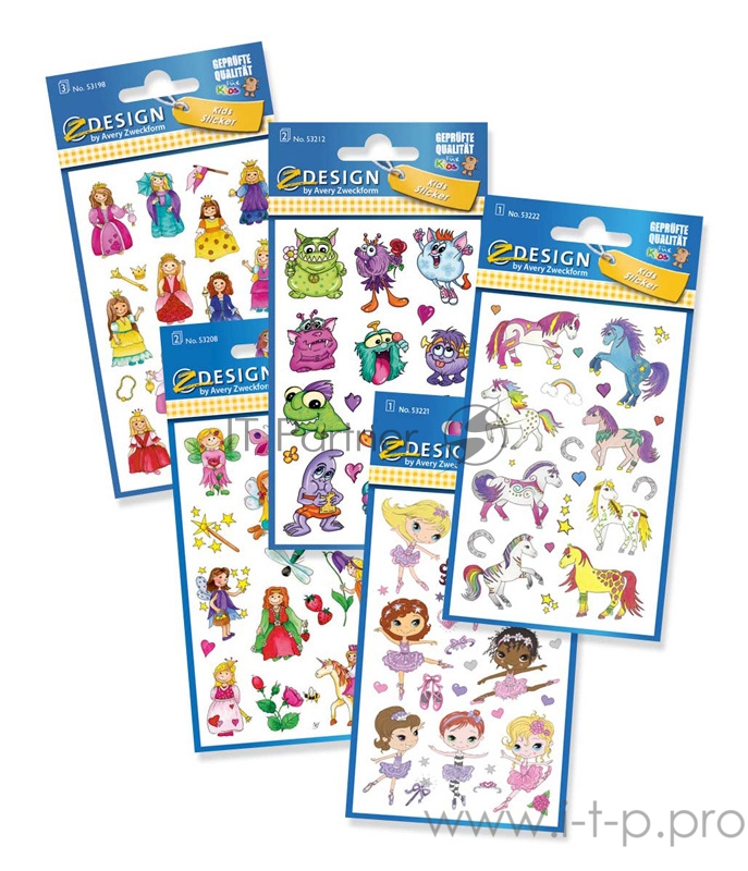 Этикетки Avery Zweckform Z-design 53198/53208/53221/53222/53212 16.5x11.5/70г/м2/5л./белый самоклей. универсальная