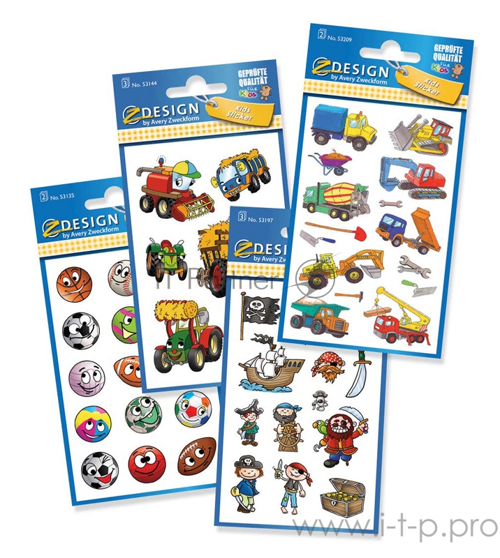 Этикетки Avery Zweckform Z-design 53135/53144/53197/53209 16.5x11.5/70г/м2/4л./белый самоклей. универсальная