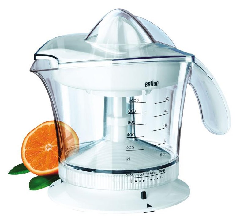 Соковыжималка цитрусовая Braun MPZ9 20Вт рез.сок.:1000мл. белый