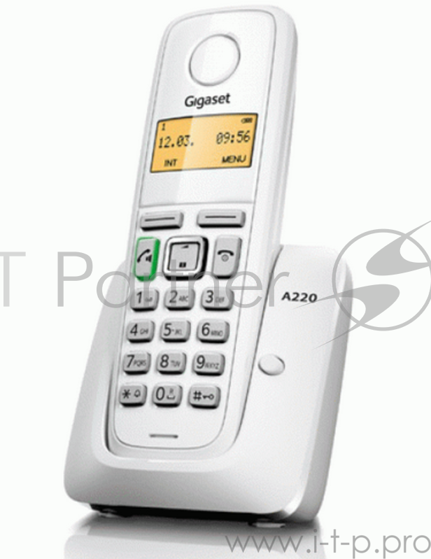 Телефон Gigaset A220 < white > (трубка с ЖК диспл., База) стандарт-DECT