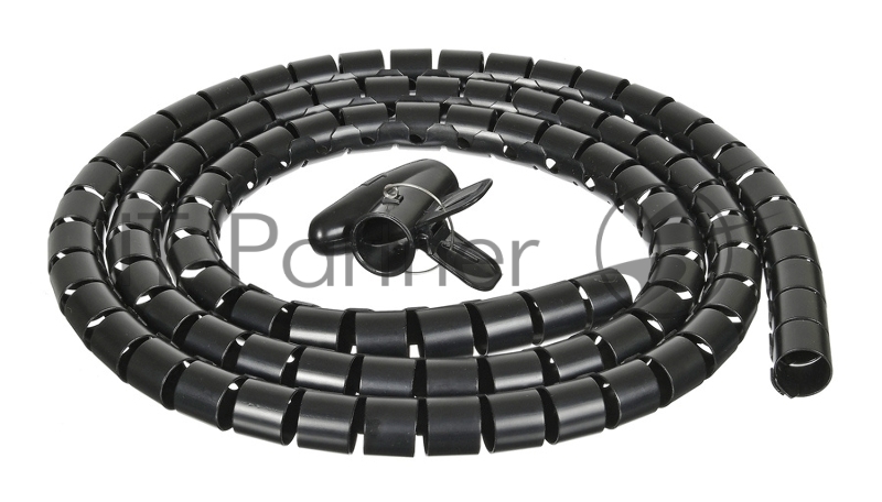 Кабельный органайзер Buro BHP CG252B Spiral Hose 25x2000mm Black