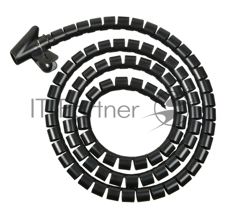 Кабельный органайзер Buro BHP CG252B Spiral Hose 25x2000mm Black