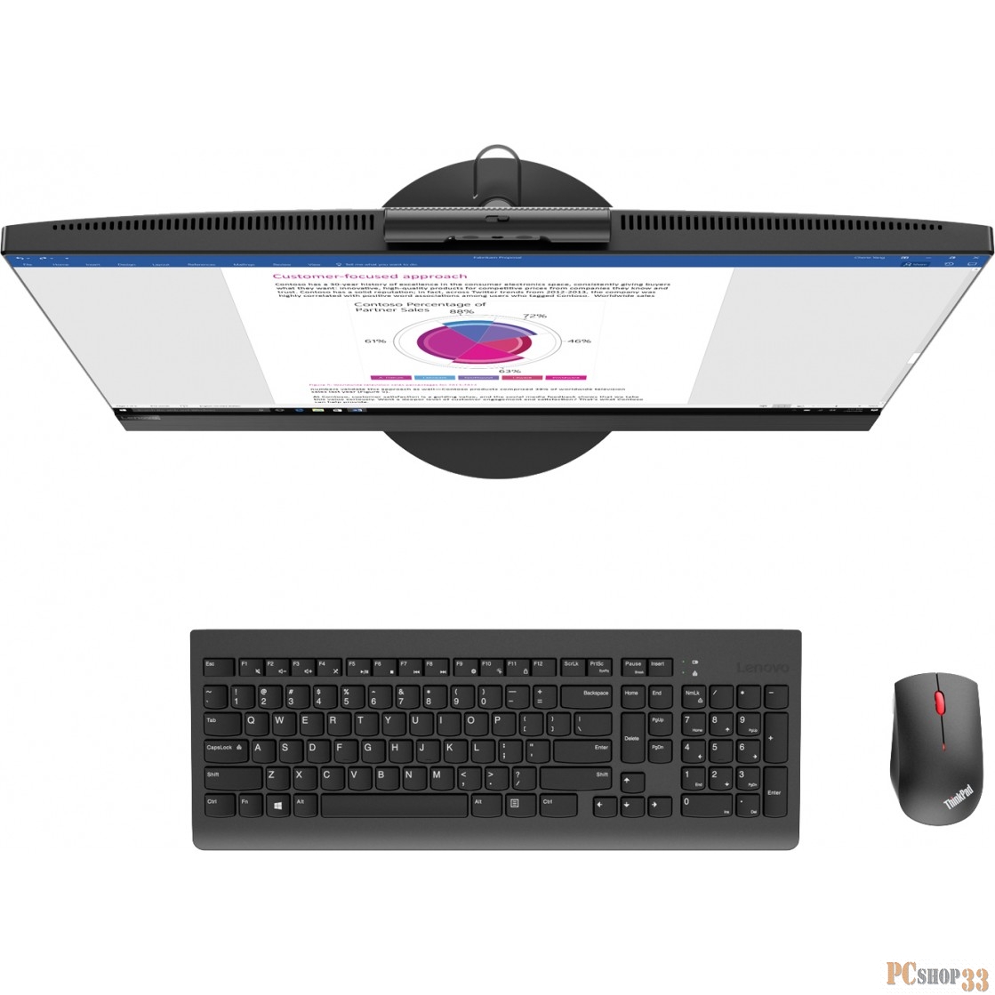 Моноблок Lenovo V530-22ICB All-In-One 21,5 Pen G5420T, 4GB DDR4, 128GB SSD, Intel HD, DVD±RW, AC+BT, USB KB&Mouse, Win10Pro, 1YR OnSite